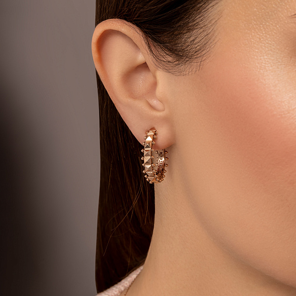 Серьги-кольца из красного золота (арт. 1091351/20) – изображение 2