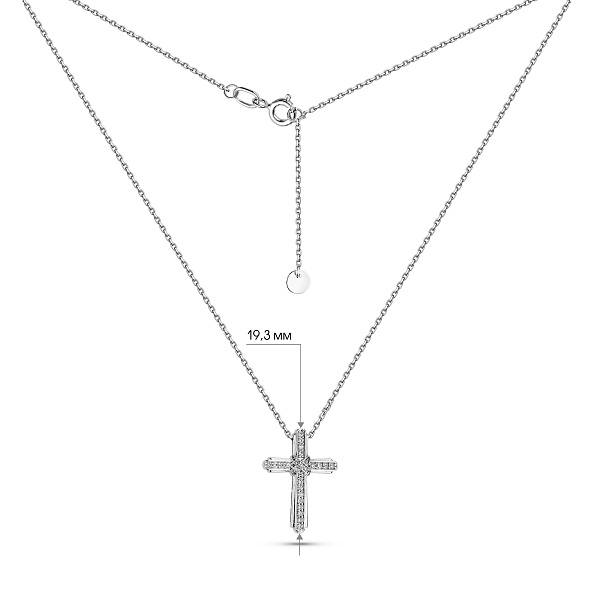 Золотое колье с бриллиантами (арт. Ц011802010б) – изображение 3