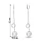 Сережки-підвіски з білого золота (арт. 107261б) – зображення 2