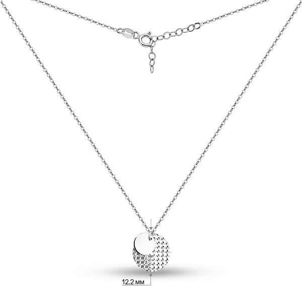 Кольє Монета з білого золота (арт. 352813б) – зображення 3