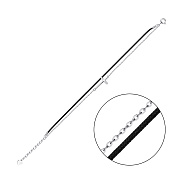 Браслет из серебра и шелковой нити (арт. 7309/2409ч)