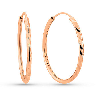 Золотые серьги-кольца (арт. 121904/20)