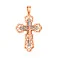 Крестик из красного золота Аромат цветка надежды (арт. 501057) – изображение 1