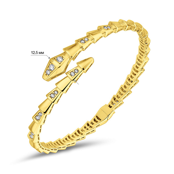 Браслет из желтого золота Змея (арт. 326883ж) – изображение 3