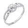Кольцо из серебра с фианитами (арт. 7501/1516К) – изображение 1