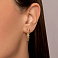 Серьги-кольца из желтого золота (арт. 1091824/20ж) – изображение 2