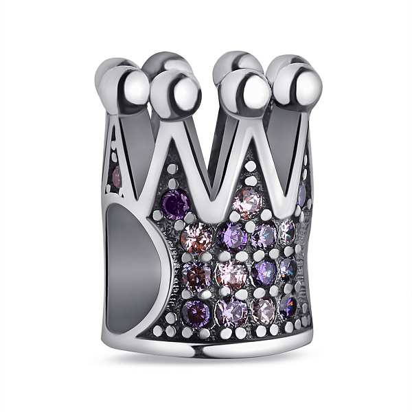 Серебряный шарм Корона с альпинитами (арт. 7903/П5ФАР/726) – изображение 1