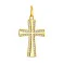 Крестик с фианитами из желтого золота (арт. 423994ж) – изображение 1