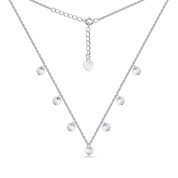 Серебряное колье с подвесками (арт. 7507/509) – изображение 2