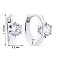 Серебряные серьги-кольца с фианитами (арт. 7502/3760/10) – изображение 2