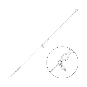 Золотой браслет Бесконечность (арт. 326963бпрлб)