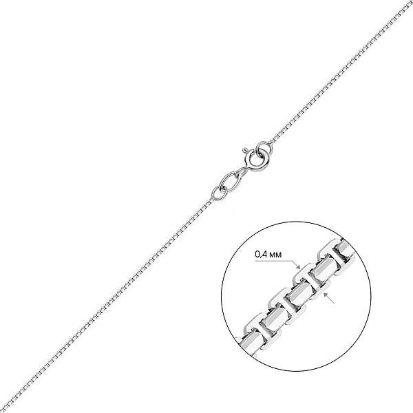 Цепочка из белого золота плетения Якорное фантазийное (арт. ц306202бс) – изображение 4