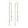 Золотые сережки-протяжки (арт. 110720) – изображение 1
