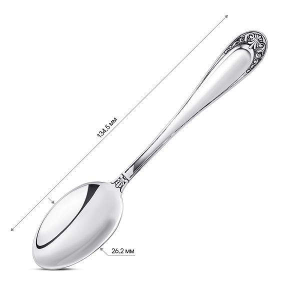 Ложка чайная из серебра (арт. 7922/8100502) – изображение 2