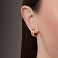 Золотые серьги-конго (арт. 1092225/15) – изображение 2