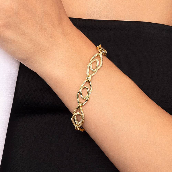 Золотой браслет без камней (арт. 3261022ж) – изображение 3