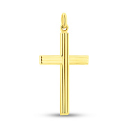 Хрестик з жовтого золота (арт. 424930ж)
