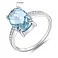 Серебряное кольцо с топазом (арт. 7501/0461755Пг) – изображение 2