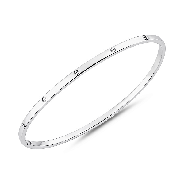 Серебряный жесткий браслет (арт. 7509/1706/2) – изображение 1