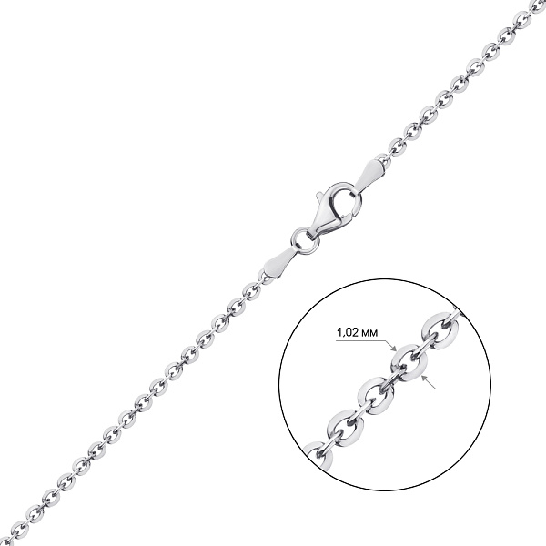 Серебряная цепочка плетения Якорное круглое (арт. 0300902) – изображение 2