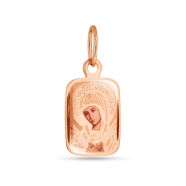 Золотая ладанка "Божья Матерь Семистрельная" (арт. 422245С) – изображение 1