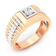 Золота печатка з фіанітом (арт. 170099кб)