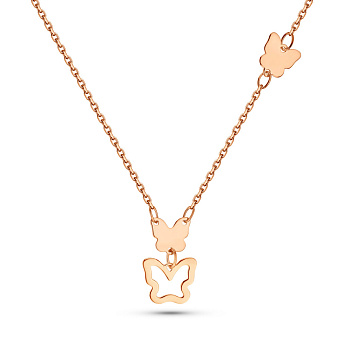 Фото Золоте кольє Метелики (арт. 352628)