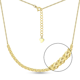 Серебряное колье с желтым родированием (арт. 7507/2224ж)