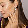 Серьги из белого золота с бриллиантами (арт. С011300050б) – изображение 3