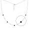 Серебряное колье с черным ониксом (арт. 7507/2323/5о) – изображение 1