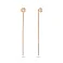 Золотые серьги-протяжки с фианитами (арт. 104980/3) – изображение 1