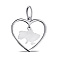 Серебряный патриотический кулон (арт. 7503/П2/3003) – изображение 1