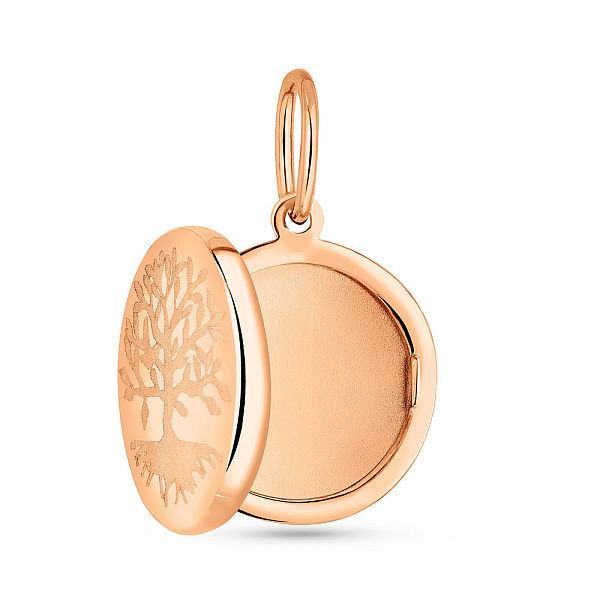 Золотой кулон Семейное дерево для фотографии (арт. 424787) – изображение 3