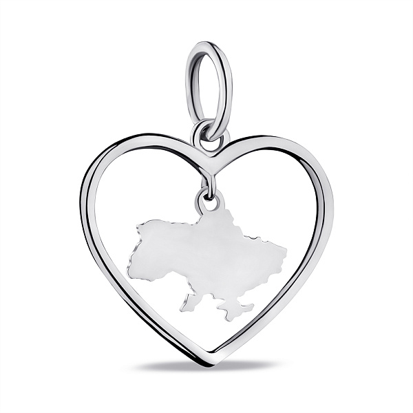 Серебряный патриотический кулон (арт. 7503/П2/3003) – изображение 1