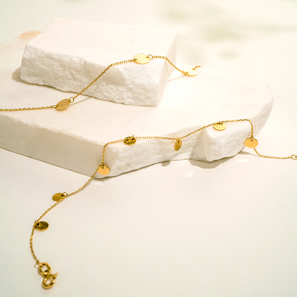 Браслет "Монеты" из золота (арт. 324428/5ж) – изображение 2