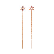 Дитячі сережки-протяжки з золота (арт. 108703р)