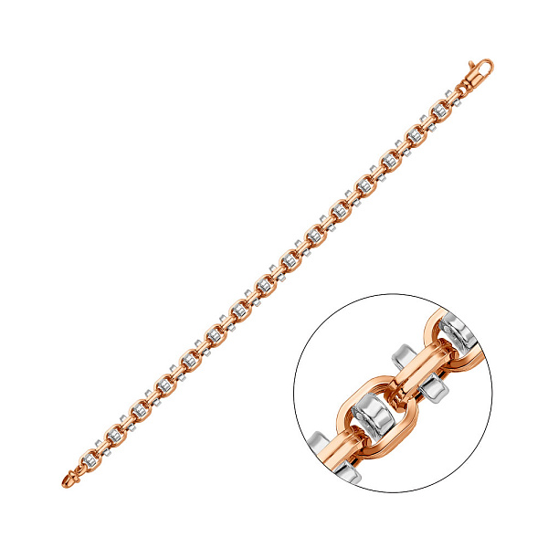 Браслет в комбинированном цвете золота (арт. 3261071р) – изображение 1