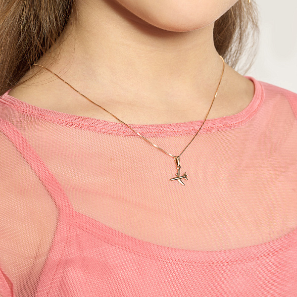 Золотой подвес "Мрія" без камней (арт. 441196) – изображение 3