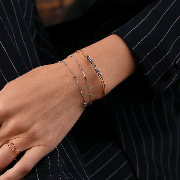 Золотий жіночий браслет Orbit (арт. 324158жкб) – зображення 2