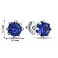 Сережки зі срібла з сапфіром (арт. 7518/531Спссп) – зображення 2