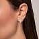 Золотые серьги с фианитами (арт. 111497) – изображение 3