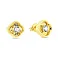 Золоті сережки пусети з фіанітами (арт. 106536ж) – зображення 1