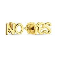 Фото Серьги-пусеты Yes&No из желтого золота (арт. 110651ж)