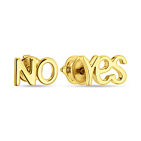Сережки-пусети Yes&No з жовтого золота (арт. 110651ж)
