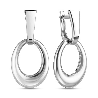 Серьги из белого золота (арт. 111329б)