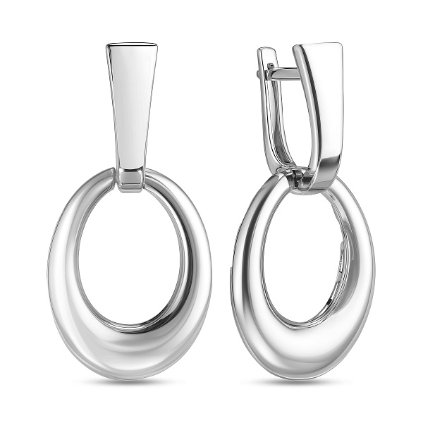 Сережки з білого золота (арт. 111329б) – зображення 1