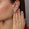 Золотые серьги с бриллиантами (арт. С011646100б) – изображение 4