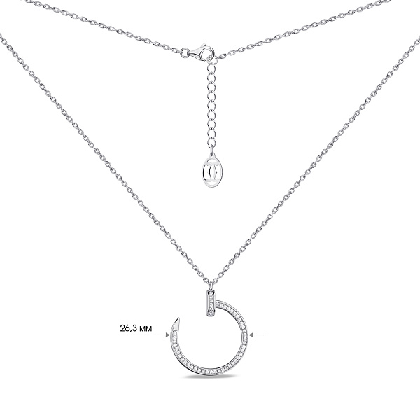 Колье из серебра Гвоздь (арт. 7507/1582) – изображение 3