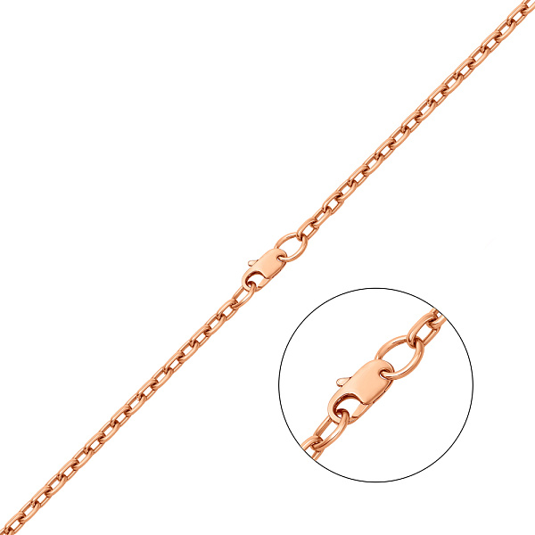Цепочка из красного золота плетения Якорного (арт. цр306122Д) – изображение 1