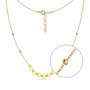 Фото Кольє з жовтого золота "Монети" без каменів (арт. 352172ж)